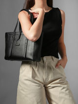 Sac Port� �paule Altesse Cuir Etrier Noir altesse EALT088S-vue-porte