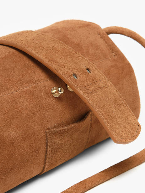Shoulder Bag S Agnes Suede Leather Etrier Brown agnes EAGV205S other view 8